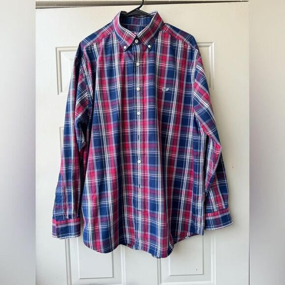Vineyard Vines MEN'S LONG SLEEVE CHECKED SHIRT SIZE XL - Picture 1 of 12